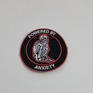 Black and Red Skeleton Patch
